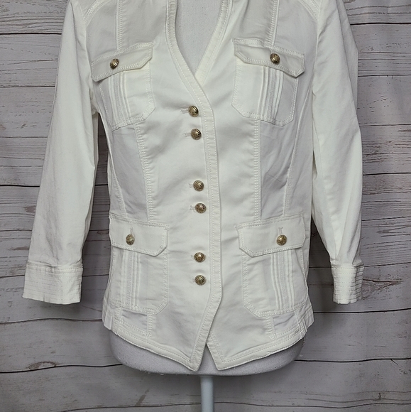 White House Black Market Jackets & Coats Whbm 34 Sleeve White